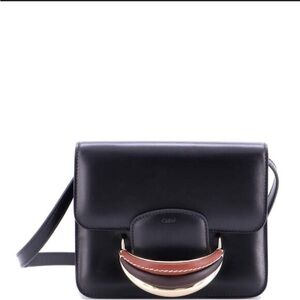 Chloe Katie Crossbody Bag - Black Leather
